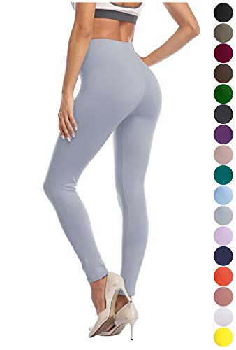 Image of Kotii Women's Soft Full Length Leggings High Waist Ankle Length Leggings Pants Tights
