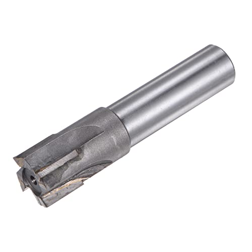 Image of uxcell Square Nose End Mill, 25mm Cutting Dia Tungsten Carbide Tip 4 Straight Flutes Milling Cutter with 20mm Straight Shank