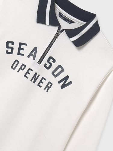 Mayoral Pullover Zipper for Boys Cream3