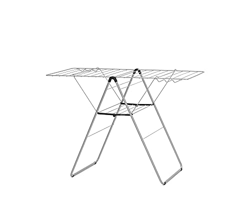 ブラバンシア ドライングラック 物干しスタンド 20M 折りたたみ式 部屋干し メタリックグレイ 403422