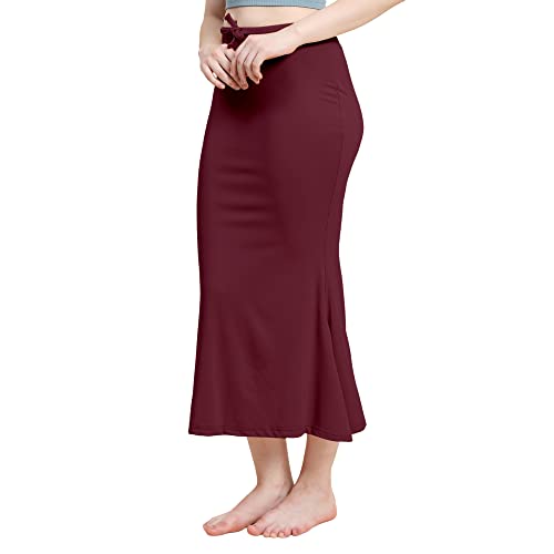 Image of Amazon Brand - Anarva Lycra Saree Shapewear Petticoat for Women, Cotton Blended,Petticoat,Skirts for Women,Shape Wear Dress for Saree
