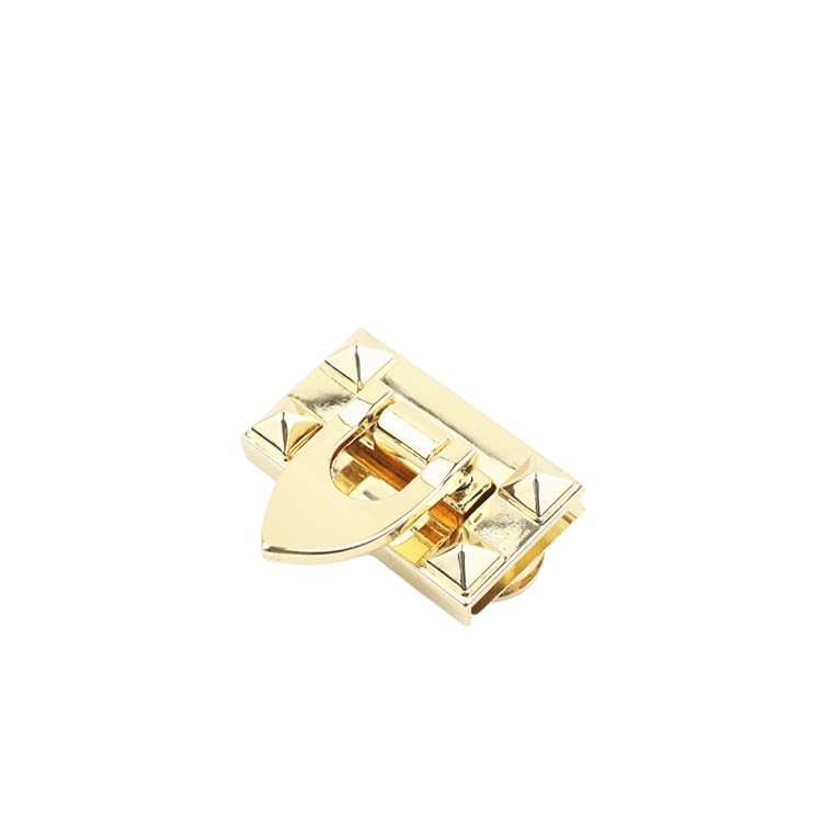 Zamek torebki, Zapięcie typu Twist Turn Lock, Tuck Wielokolorowe 40x24mm Opakowanie 10 sztuk(Light Gold)