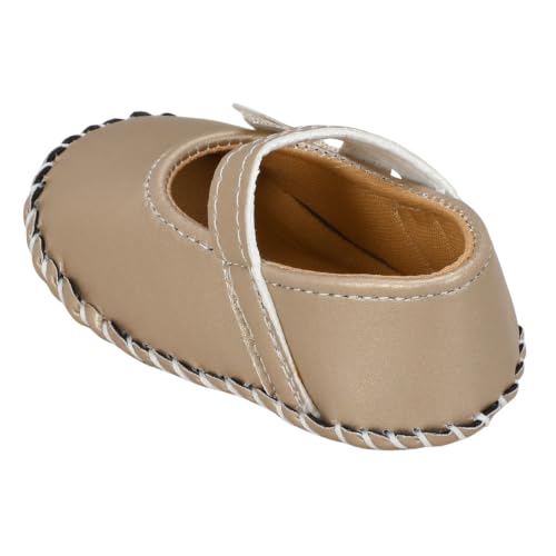 Image of PureSole Baby Girl Ballerina Shoes 6-12 Months | Elegant Party Booties