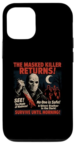 仮面キラーリターンズ スラッシャー 映画ポスター ヴィンテージ ハロウィン スマホケース iPhone 12/12 Pro 用
