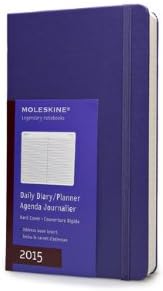 Moleskine 2015 Daily Planner, 12 Month, Large, Brilliant Violet, Hard Cover (5 x 8.25)