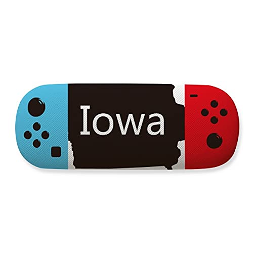 Étui de rangement pour lunettes rigide Iowa au design USA vintage