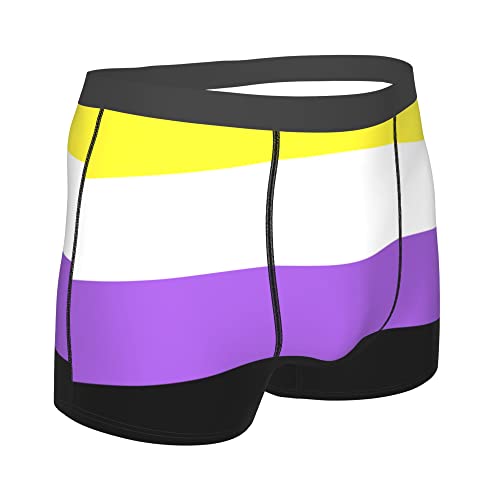 Agender pride flag Mens Boxer Briefs Underwear Breathable Stretch Boxer Trunk with Pouch for Men, Youth3
