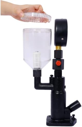 LuckyNote 400Bar 6000PSI Fuel Injector Nozzle Tester Professional Auto Repair Tool with Dual Scale Gauge for Tractors Nozzle Pop Pressure Tester