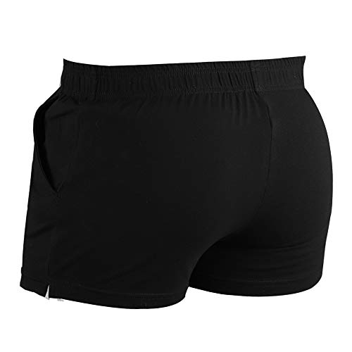 Muscle Alive Herren Sport Draußen Laufen Kurze Hose Trainieren Fitness Baumwolle und Elasthan Running Shorts – Bild 4