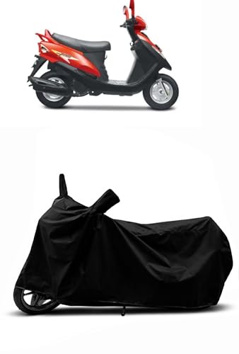 Image of Heavy Duty Waterproof Scooty & Bike Cover for Mahindra Flyte - UV Resistant, Dustproof & Rain Protection, All-Weather Outdoor Cover for Bikes & Scooty with Buckle Straps