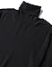 CHOCHENG Italia Women's Cashmere Blend High Neck Long Sleeve Knit Sweater Black
