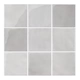 Commomy Gruesas Azulejos Adhesivos Cocina, Salpicadero Baldosas Adhesivas para Pared Cocina Baño y Metro