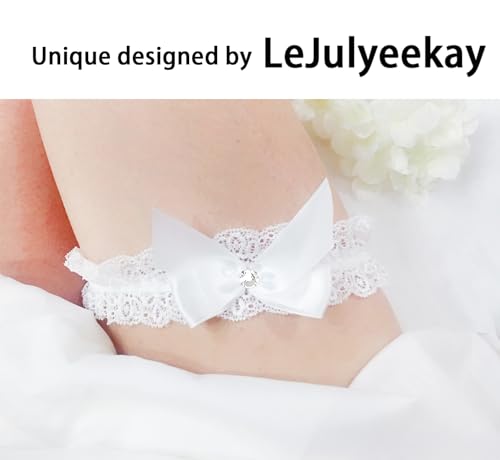 Image of Blue Garters for Bride Wedding Garter Set for Bride Bridal Garter Leg Thigh Blue
