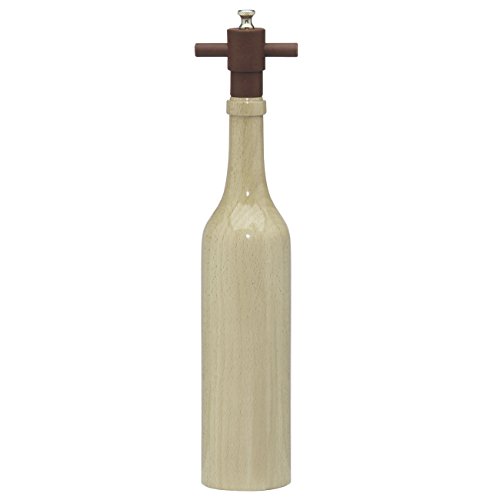 Chef Specialties 14.5' Wine Bottle Salt Mill, Natural Maple