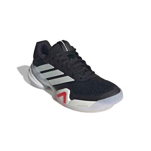 Image of adidas Mens Barricade 14 Tennis Sneakers Shoes - Black, Orange