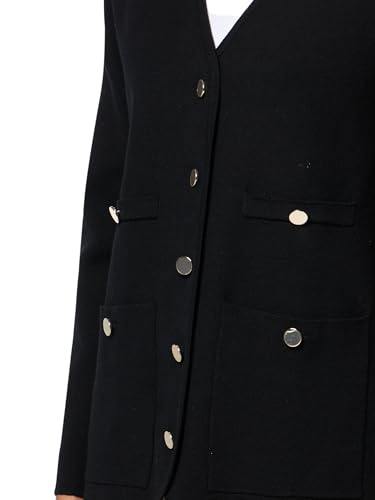 Anne Klein Women's V Neck Cardigan W/Pockets3