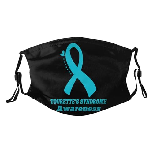 Tourettes Syndrome Awareness Adult Dust Mask Adjustable Dust Face with 2 Filter