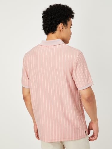 Image of Max Men's Half Sleeves Striped Polo T-Shirt