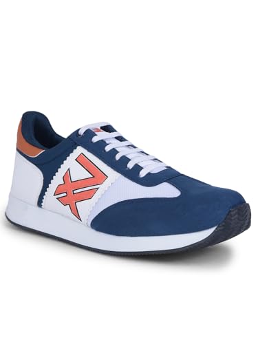Image of Liberty LEAP7X BACKAM-1E Casual Shoes for Men with PU Upper | EVA Sole Coloured Lacing Sneakers | Soft & Comfortable Footbed | Memory Foam Insole | Quick-Wear Elastic Laces | Stylish & Modern