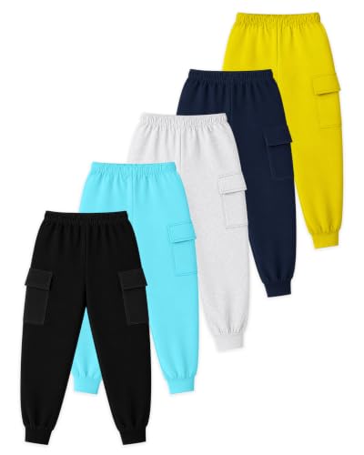 Image of Kuchipoo Boys Cargo Joggers - Pack of 5