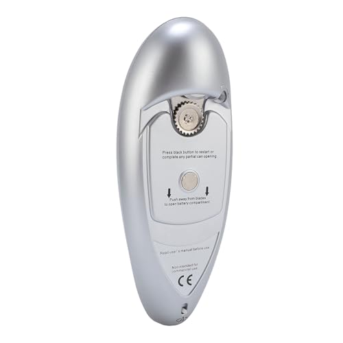 Ouvre-boîte électrique, Acier Inoxydable, Fonctionne sur Batterie, Coupe Latérale Hygiénique, Idéal pour la Famille et les Amis, Gère Efficacement les Boîtes de Conserve