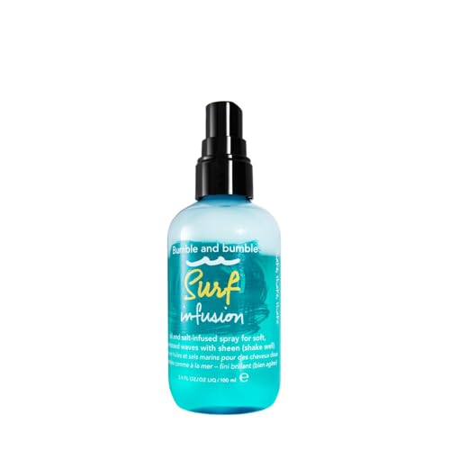 Bumble and bumble. Surf Infusion Oil and Sea Salt Spray | Conditioning | Adds Beachy Texture + Shine | For Medium to Thick Wavy Straight Hair Types 3.4 Fl Oz