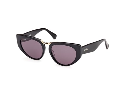 MAXMARA MM0093 lunettes shiny noir pour vos terrasses et sorties urbaines
