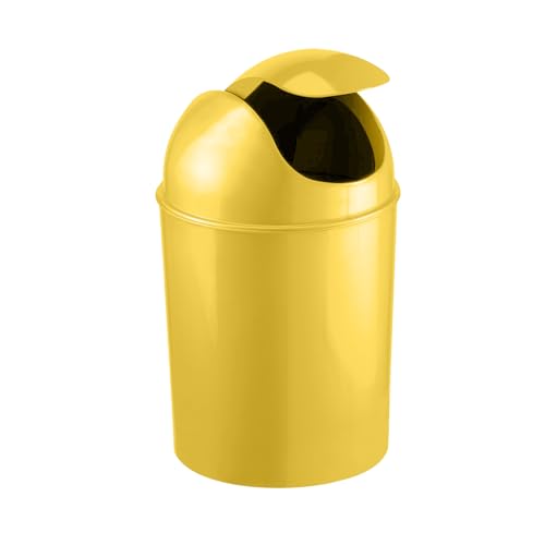 Image of Umbra Mini Waste Can, 1-1 /2 Gallon with Swing Lid (Yellow)
