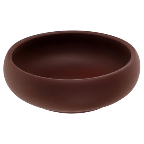 CIYODO Vintage Clay Tea Bowl 600ml for Traditional Ceremony and Fireplace