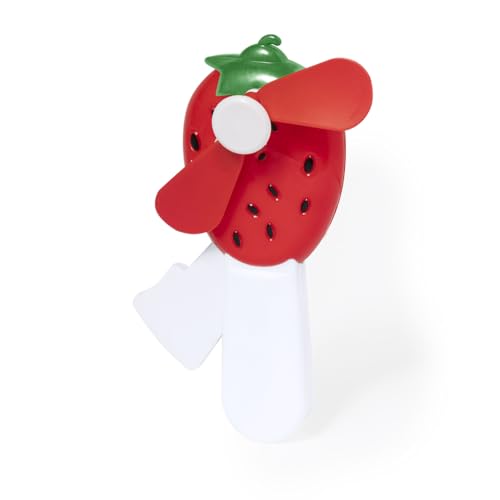 Begoon - Ventilador manual para niños, ventilador de mano, diseño fruta, paquete de 2 fresas Begoon - Ventilador manual para niños, ventilador de mano, diseño fruta, paquete de 2 fresas