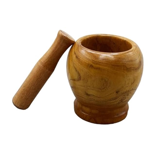 PRETYZOOM 1Set Practical Garlic Crush Pot Kitchen Muddler Pestle for Grinding Herbs Spices Seasonings Elegant Design Fully Functional Kitchen Tool