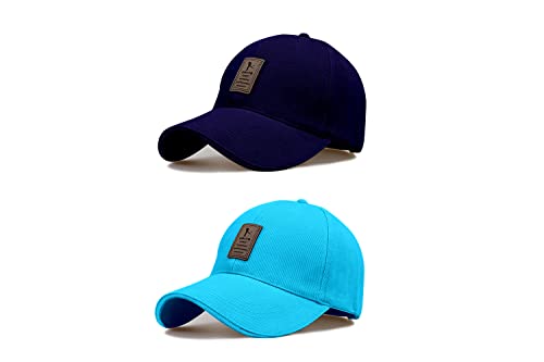 Image of solid plain unisex cotton caps free size adjustable casual look stylish cap