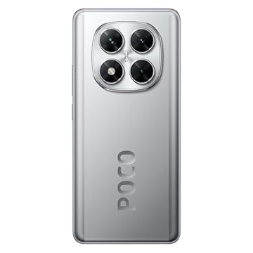 Smartphoe Xiaomi POCO X7 5G 8+256GB/12+512GB NFC 6,67" CrystalRes 1.5K Flow AMOLED Display Curvo 45W Turbo Carregamento (Silver, 8GB+256GB)