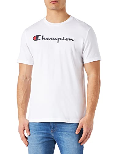 Champion Classic Logo Crewneck T-Shirt T-shirt Homme Blanc S