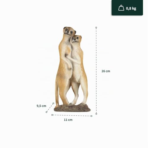 Figuras de suricatas de resina para exterior grandes y figuras de jardín resistentes VERDOBA 5