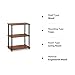 Furinno Turn-N-Tube 3-Tier Compact Multipurpose Shelf Display Rack, Dark Cherry
