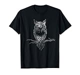 Great Horned Owl distressed design T-shirt
