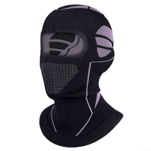 Comgooldool Pasamontañas térmico para deportes, máscara de cara completa con tela transpirable para esquí, snowboard, ciclismo, polaina cálida y resistente al viento para hombres y mujeres, clima frío