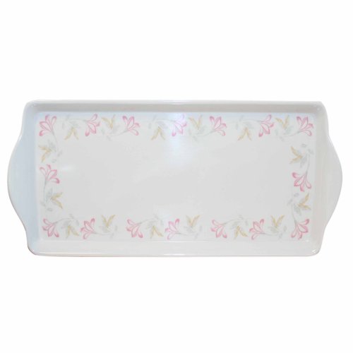 Corelle Coordinates by Reston Lloyd Melamine Tidbit Serving Tray, Pink