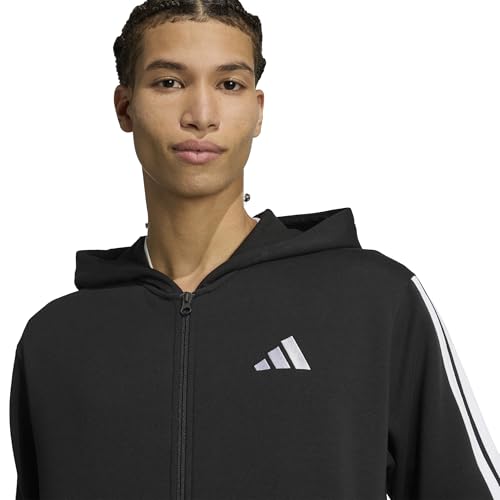 adidas Herren Colorblock Hooded Track Suit, black/white, L – Ansicht 4