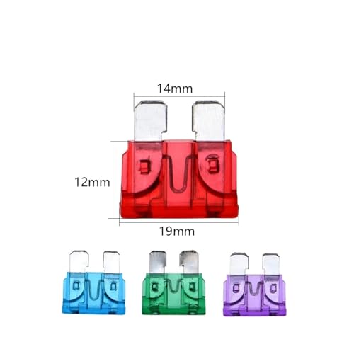 Portafusible impermeable mediano para automóvil 32V con fusibles estándar 1A a 15A (color rojo, tamaño 12AWG_1A) miniatura 6