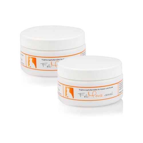 FeliMove Doppelpack | renal (2 x 50 g Pulver) - Pulver zur Unterstützung der physiologischen Nierenfunktion und des Blutdrucks | Mit Schwarzen Knoblauch, Ackerschachtelhalm, Goldrute und mehr
