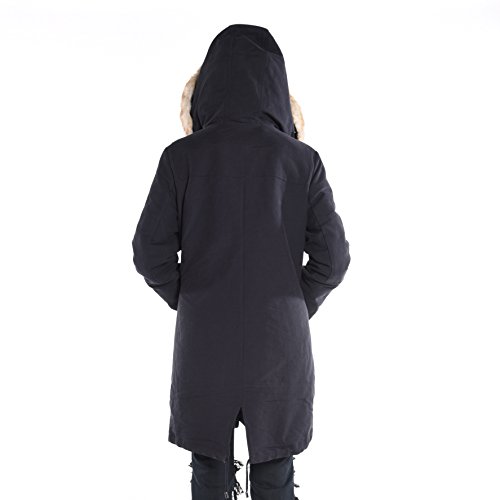 edc by ESPRIT 096CC1G015, Abrigo Mujer, Azul (NAVY), 40 (Talla del fabricante: Large)