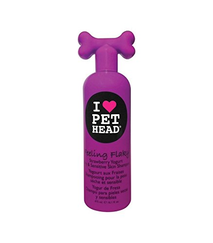 Pet Head Feeling Flaky ml Shampoo la 475-Fresa para perros de la piel y sensible
