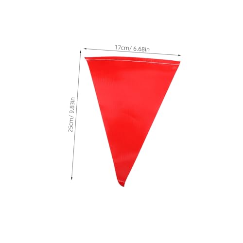 Drapeaux de sécurité et d'avertissement de construction 30m pour marquage extérieur