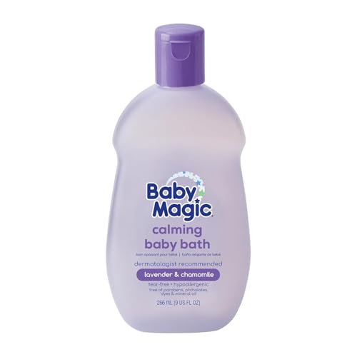 Baby Magic Calming Baby Bath, Lavender &amp; Chamomile Scent, 9 Fl Oz
