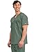 Cherokee Scrub for Men's Tuckable V-Neck Top with 1 Chest Pocket, Pen Slot, Ultra Soft, Durable, 2-Way Stretch Fabric - WW690, L, Olive