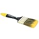 PAINTO Malerpinsel mit Ergonomischer Griff & Messingzwinge 60 mm + GRATIS Kreppband 25 m | Flachpinsel Pinsel für Lack Farben Beizen Acrylfarben Lasurpinsel Lackierpinsel Holz Werkzeuge Borstenpinsel