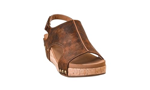 Image of Corkys Footwear Volta Wedge - Chic Elegance Meets All-Year Comfort with a 2-Inch Cork Heel and Marshmallow Insole for Stylish Everyday Wear and All-Day Comfort