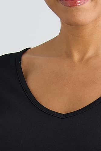 Image of Fair Indigo Women's 100% Organic Pima Cotton Half Sleeve V-Neck Dress